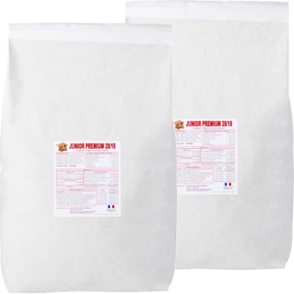 Croquettes françaises pour jeune chien, chien adulte très actif, molosse, fabriquée en France