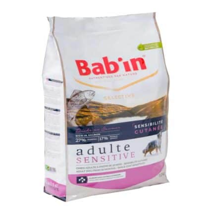 Croquettes françaises pour chien adulte, sensibilité digestive, problème de cutanée, de peau, maintien, entretien, premium, saumon, chondroïtine, glucosamine, soutien des articulations